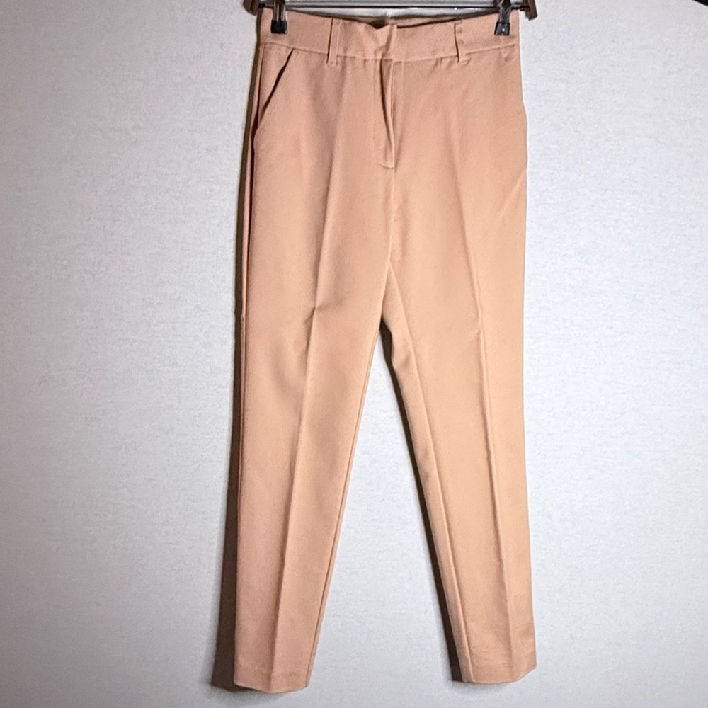 (NEW) MARCIANO Tan Dress Pant Pants with Gold Hardware Detail - Picture 4 of 4